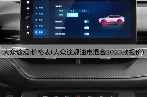 大众途观l价格表(大众途观油电混合2023款报价)