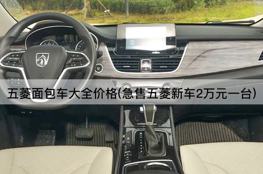五菱面包车大全价格(急售五菱新车2万元一台)
