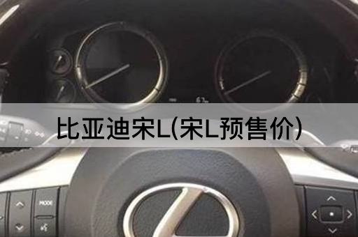比亚迪宋L(宋L预售价)
