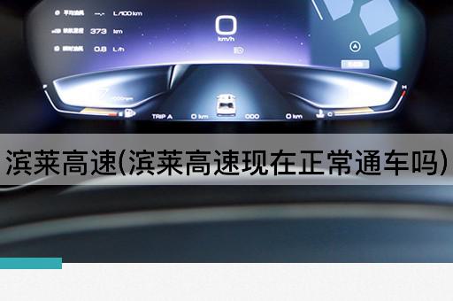 滨莱高速(滨莱高速现在正常通车吗)