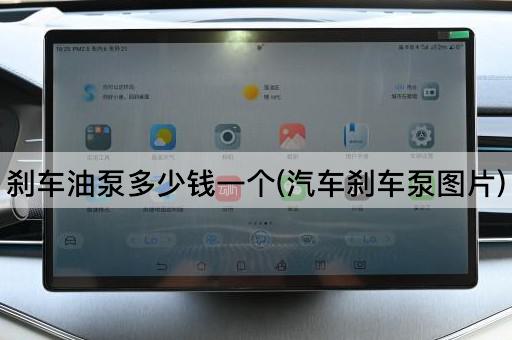 刹车油泵多少钱一个(汽车刹车泵图片)